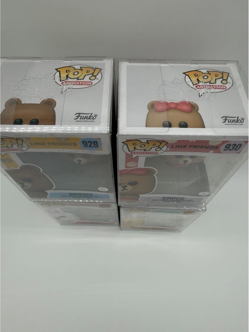 Funko Pop! LINE FRIENDS Brown Cony Choco Sally #928-931 Lot of 4 Protectors - Picture 4 of 4